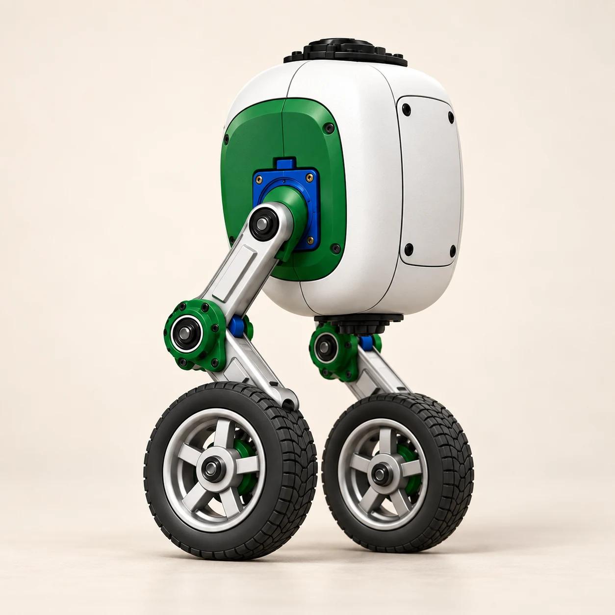 Bester, robot articulé à pattes et à roues